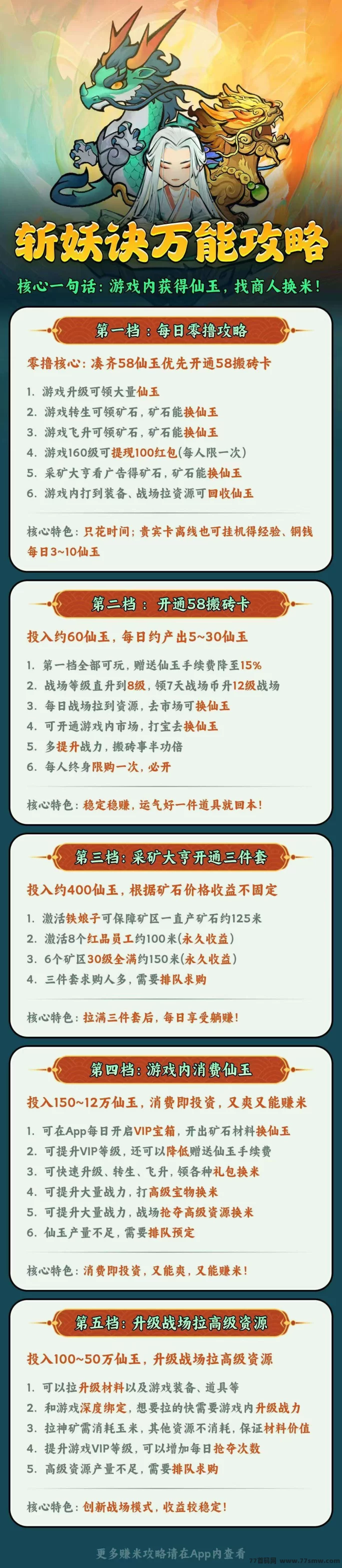 斩妖诀免费送福利，实力团队支持，轻松赚米！