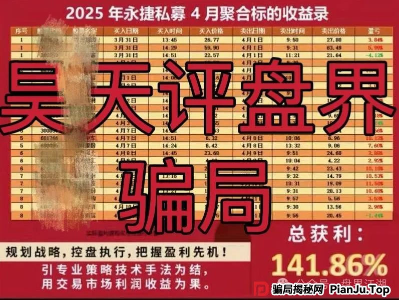 赵常顺版永捷私募：股票跟单类资金盘骗局，操盘手圈钱千万，高度预警，即将崩盘跑路！