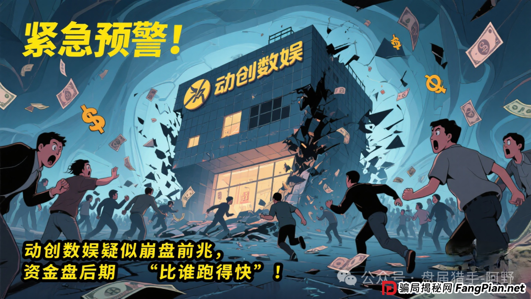 紧急预警!动创数娱疑似崩盘前兆,资金盘后期“比谁跑得快”!