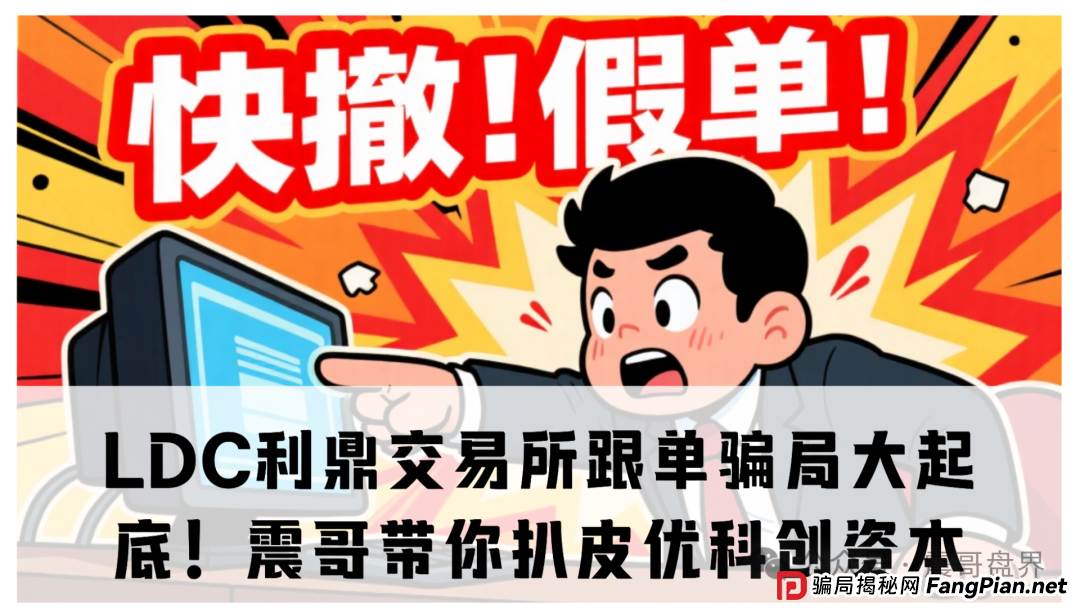 【重磅爆料】LDC利鼎交易所跟单骗局大起底！震哥带你扒皮优科创资本