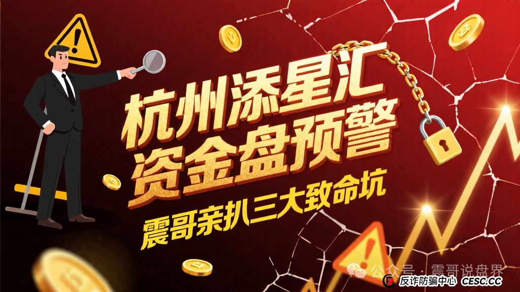 杭州添星汇资金盘预警:震哥亲扒三大致命坑