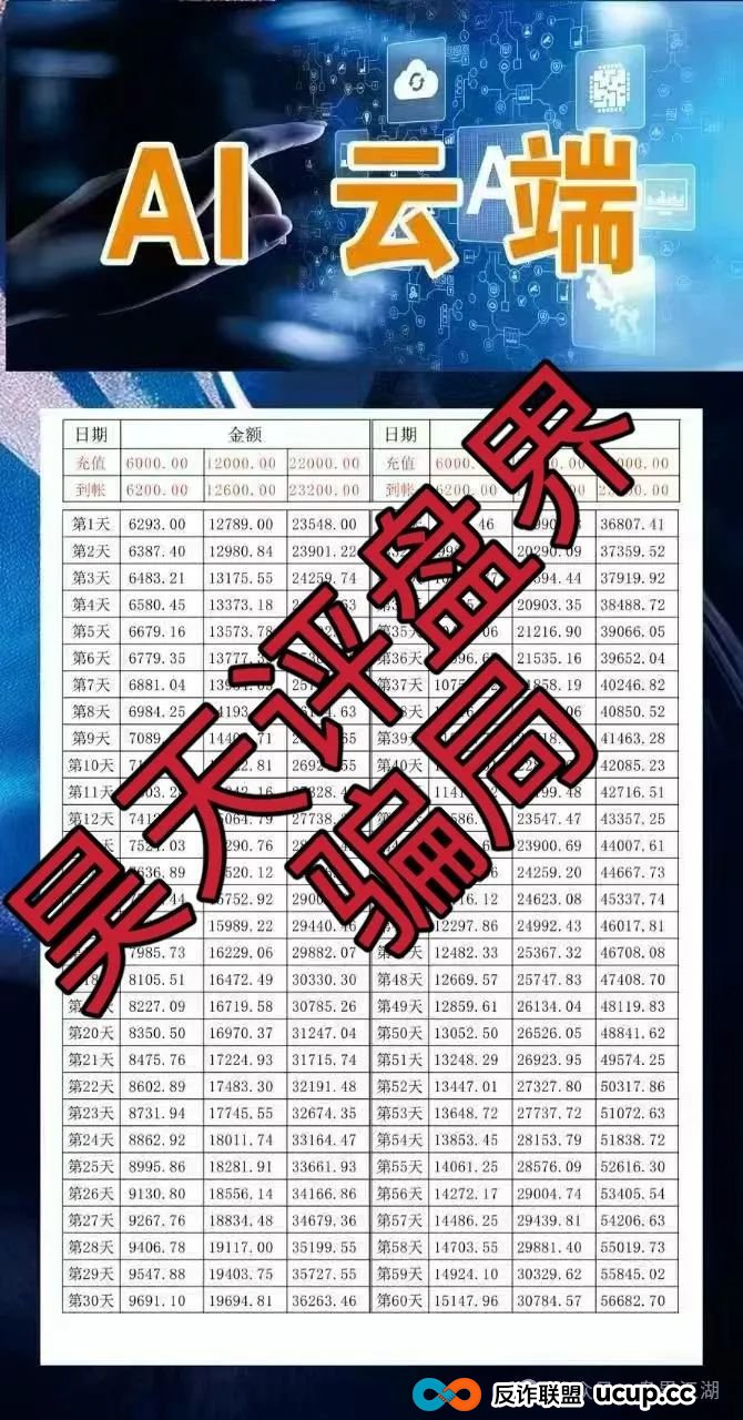 AI云端跟单类资金盘骗局，已经开始单割，高度预警，即将崩盘跑路！