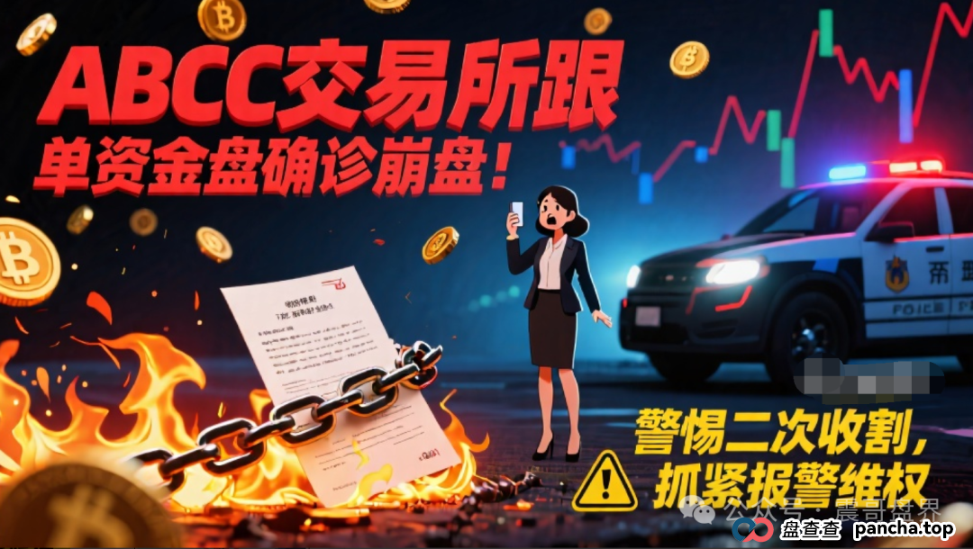 ABCC交易所跟单资金盘确诊崩盘!警惕二次收割,抓紧报警维权