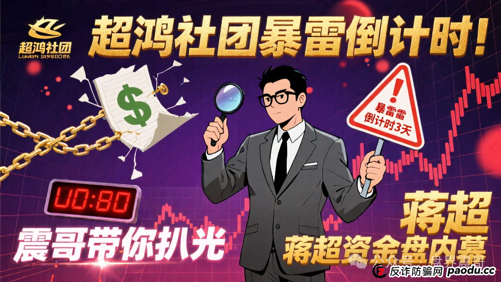 超鸿社团暴雷倒计时!震哥带你扒光蒋超资金盘内幕