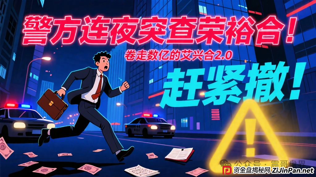 警方连夜突查荣裕合！卷走数亿的艾兴合2.0，赶紧撤！