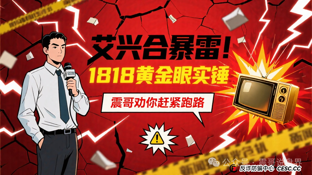 艾兴合暴雷!1818黄金眼实锤,震哥劝你赶紧跑路