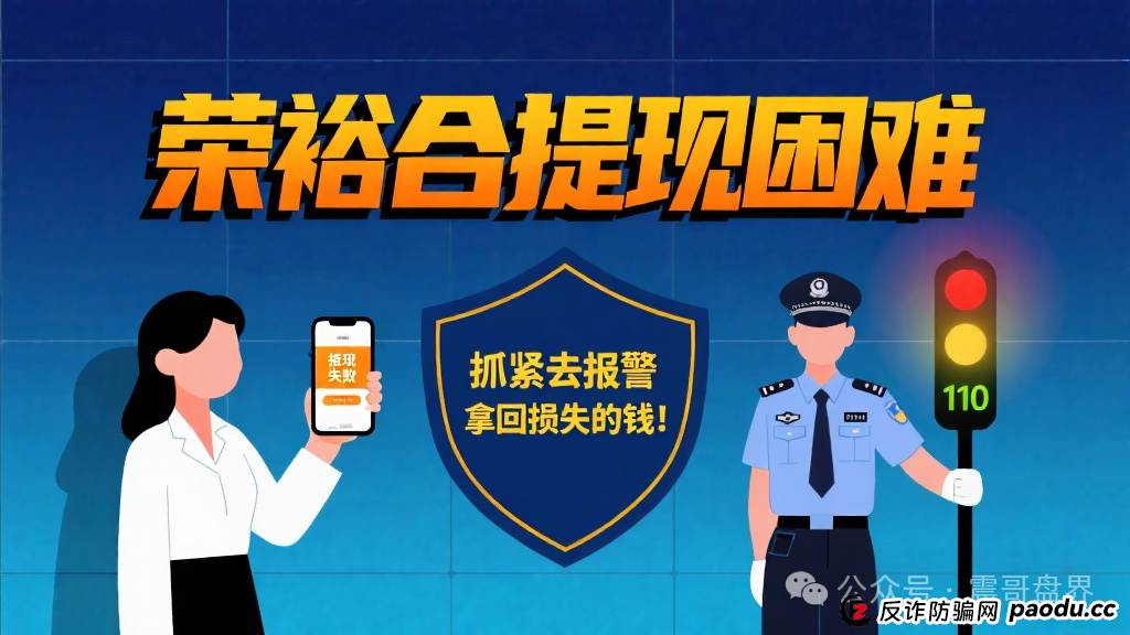 荣裕合提现困难,抓紧去报警,拿回损失的钱!
