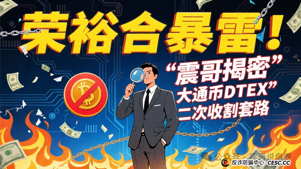 荣裕合暴雷!震哥带你扒皮“大通币DTEX”二次收割套路