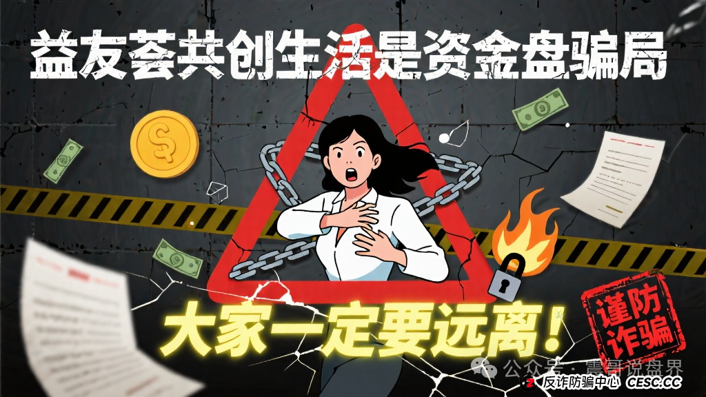 益友荟共创生活是资金盘骗局,大家一定要远离,谨防诈骗