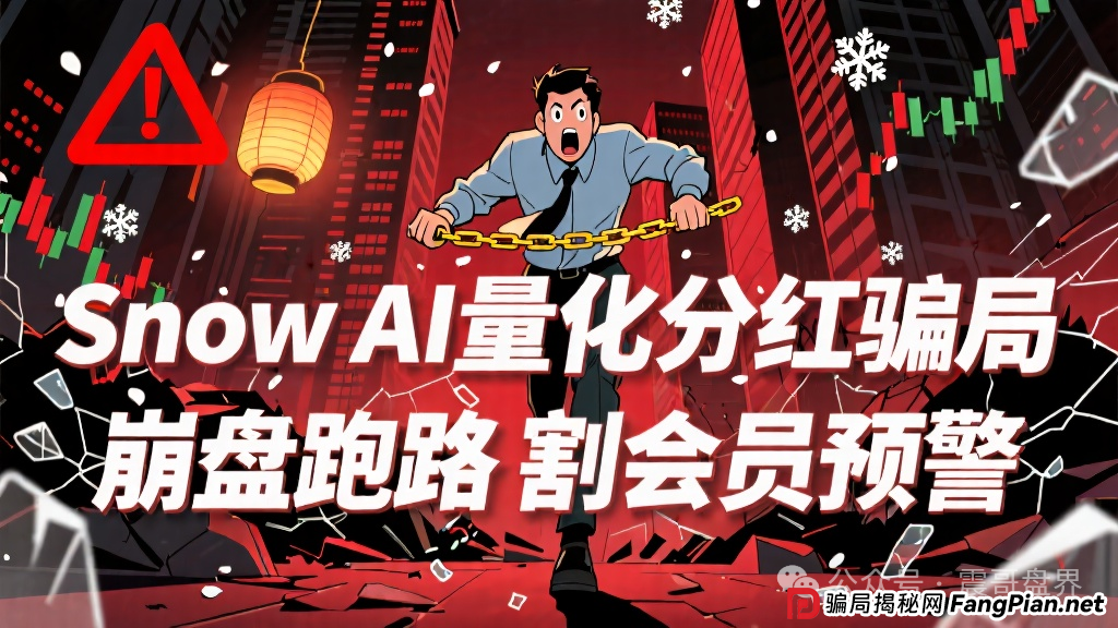 Snow AI量化分红资金盘骗局,开始单割会员,即将崩盘跑路