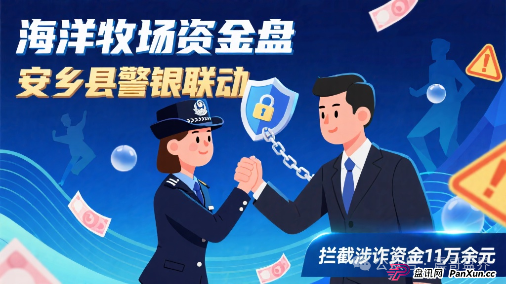 海洋牧场资金盘，安乡县警银联动，成功拦截涉诈资金11万余元