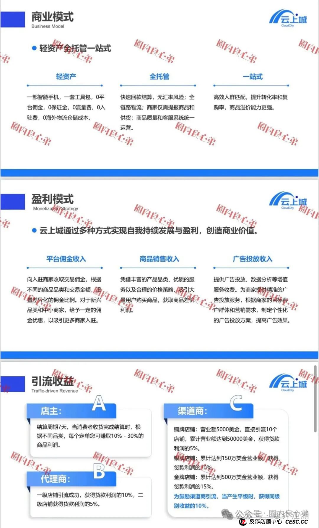 云上城TikTok跨境电商“暴富陷阱”全揭秘，涉嫌伪造背书双重骗局，注意警惕