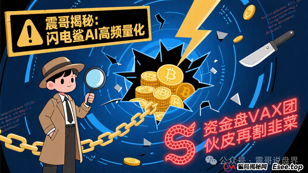 揭秘:闪电鲨AI高频量化资金盘,VAX团伙换皮再割韭菜!