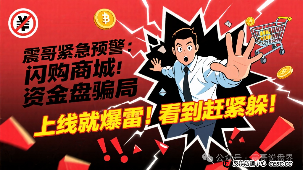 紧急预警：＂闪购商城＂资金盘骗局上线就爆雷！看到赶紧躲！