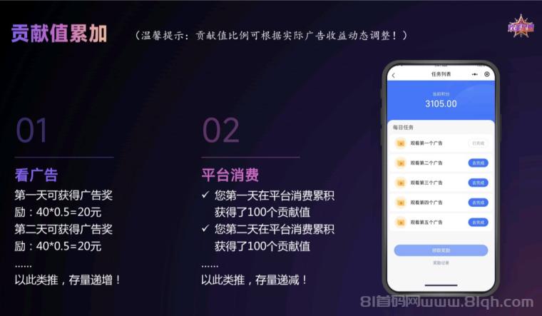 欢美生活首码三三滑落公排：扫码锁粉占位，广告+购物模式，早一步强占先机